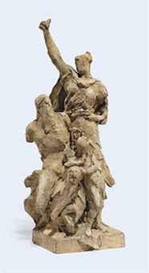 Groupe En Terre Cuite Representant "La Liberte Eclairant Le Monde" by Jean-Baptiste Carpeaux