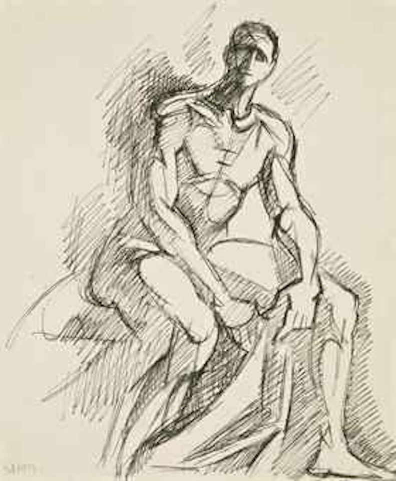 Homme nu, assis by André Lhote