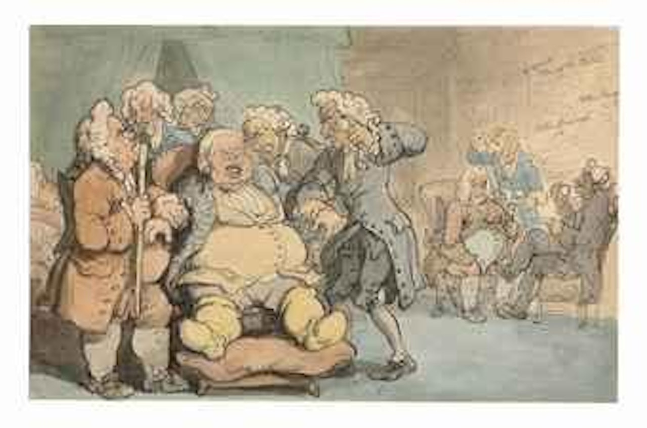 Matthew Bramble's trip to Bath: The Consultation by Thomas Rowlandson
