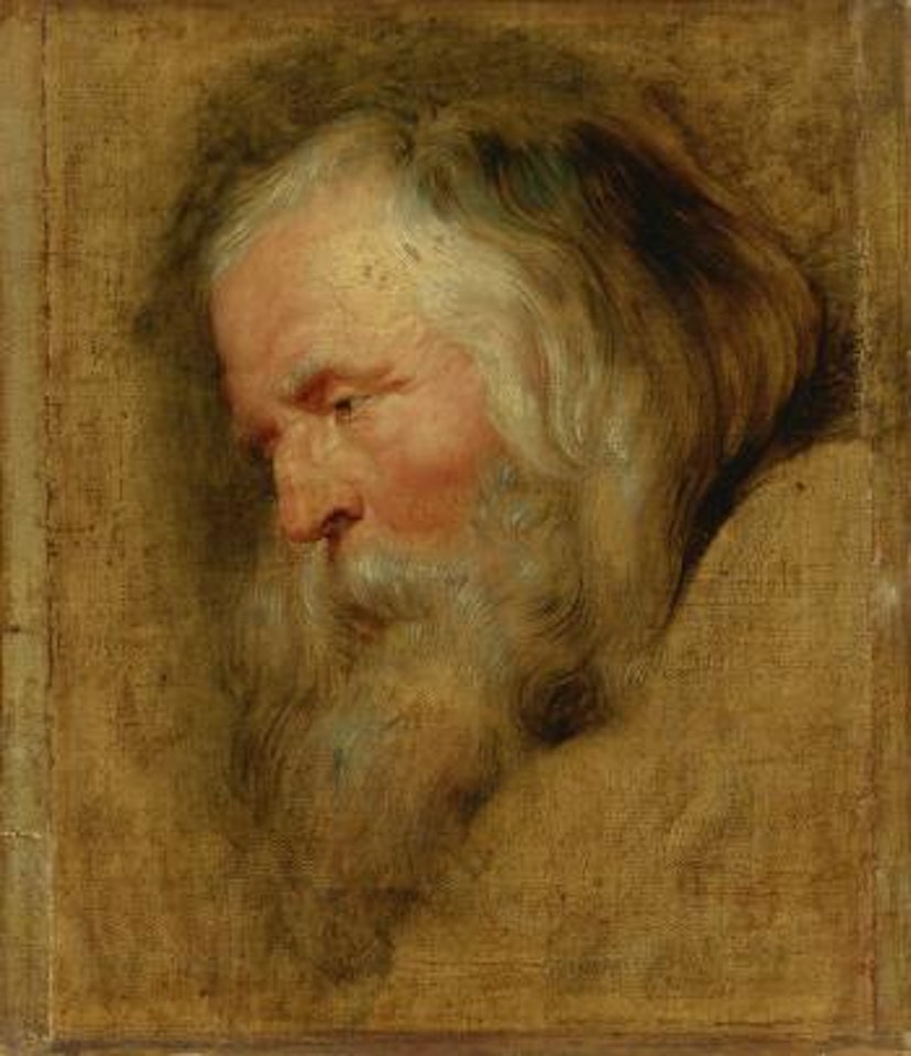 Study Head Of Caspar, The Eldest Magus by Peter Paul Rubens