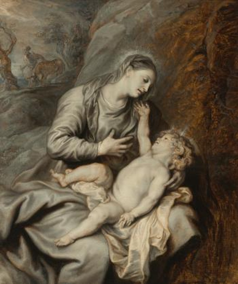 Rest On The Flight Into Egypt by Anthony van Dyck