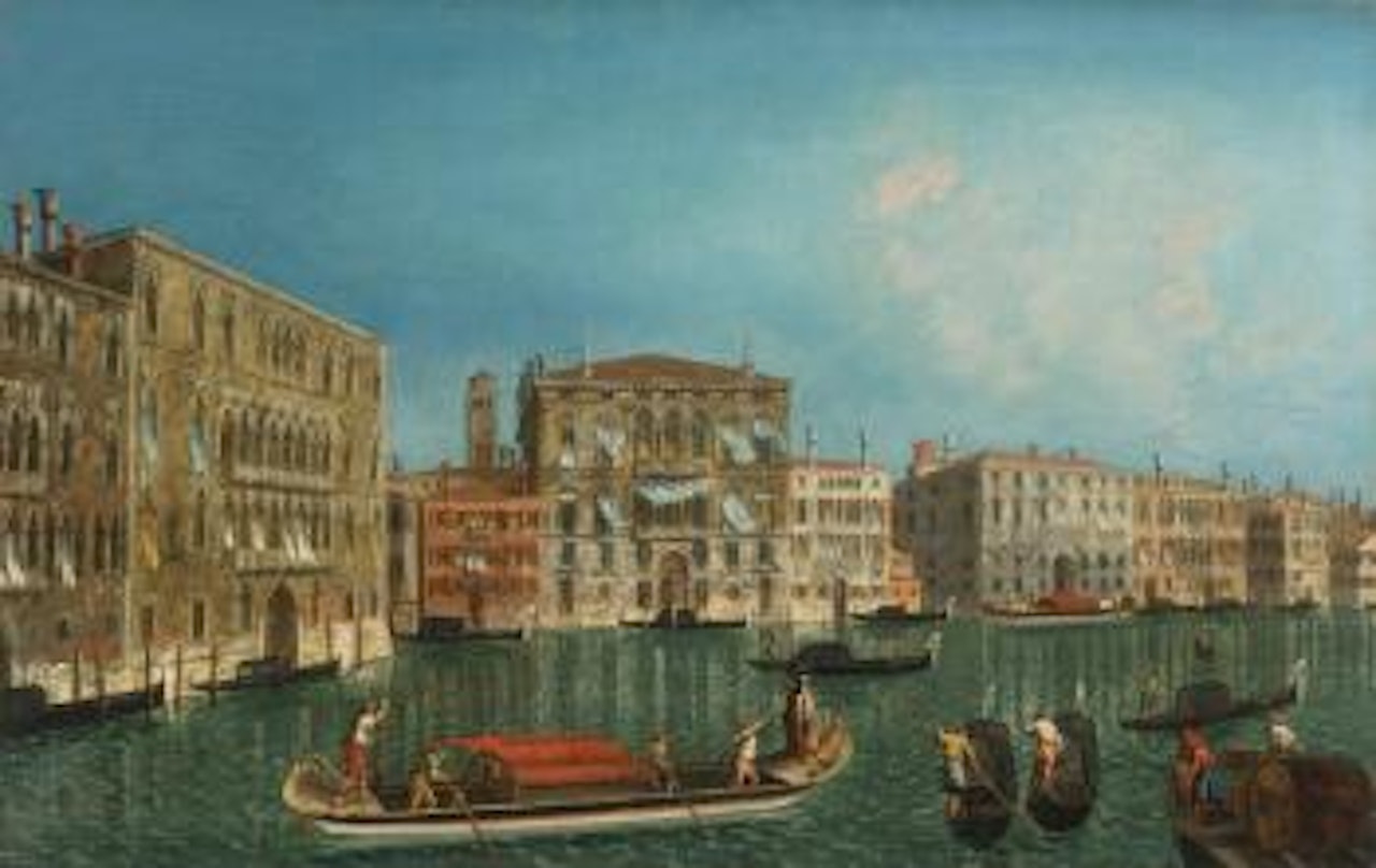 The Grand Canal, Venice, With Palazzo Foscari And Palazzo Balbi by Michele Marieschi