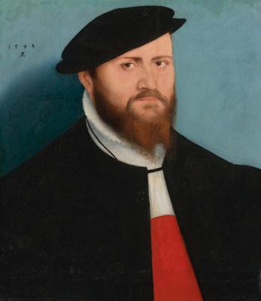 Portrait Of a Man In a Hat by Lucas Cranach the Elder