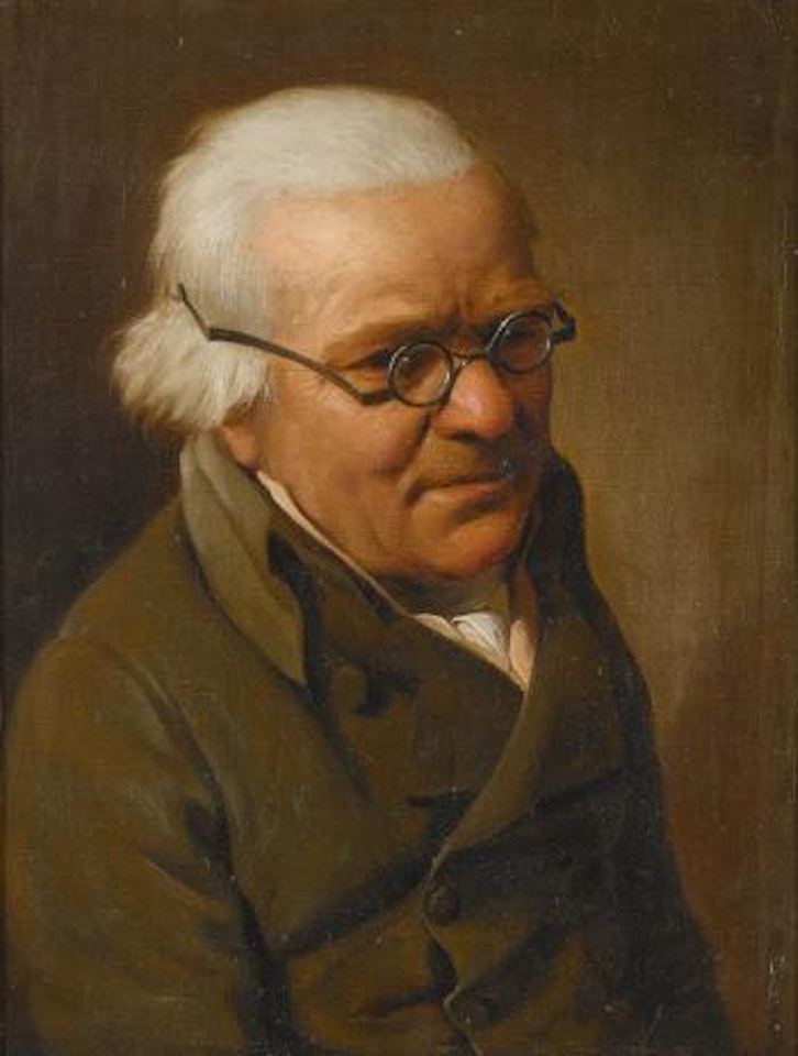 Portrait Of a White-haired Man, Half Length, Wearing Glasses by Louis-Leopold Boilly