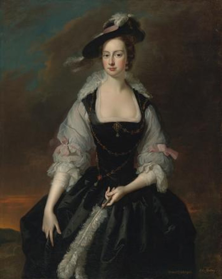 Portrait Of Lady Frances Courtenay by Thomas Hudson