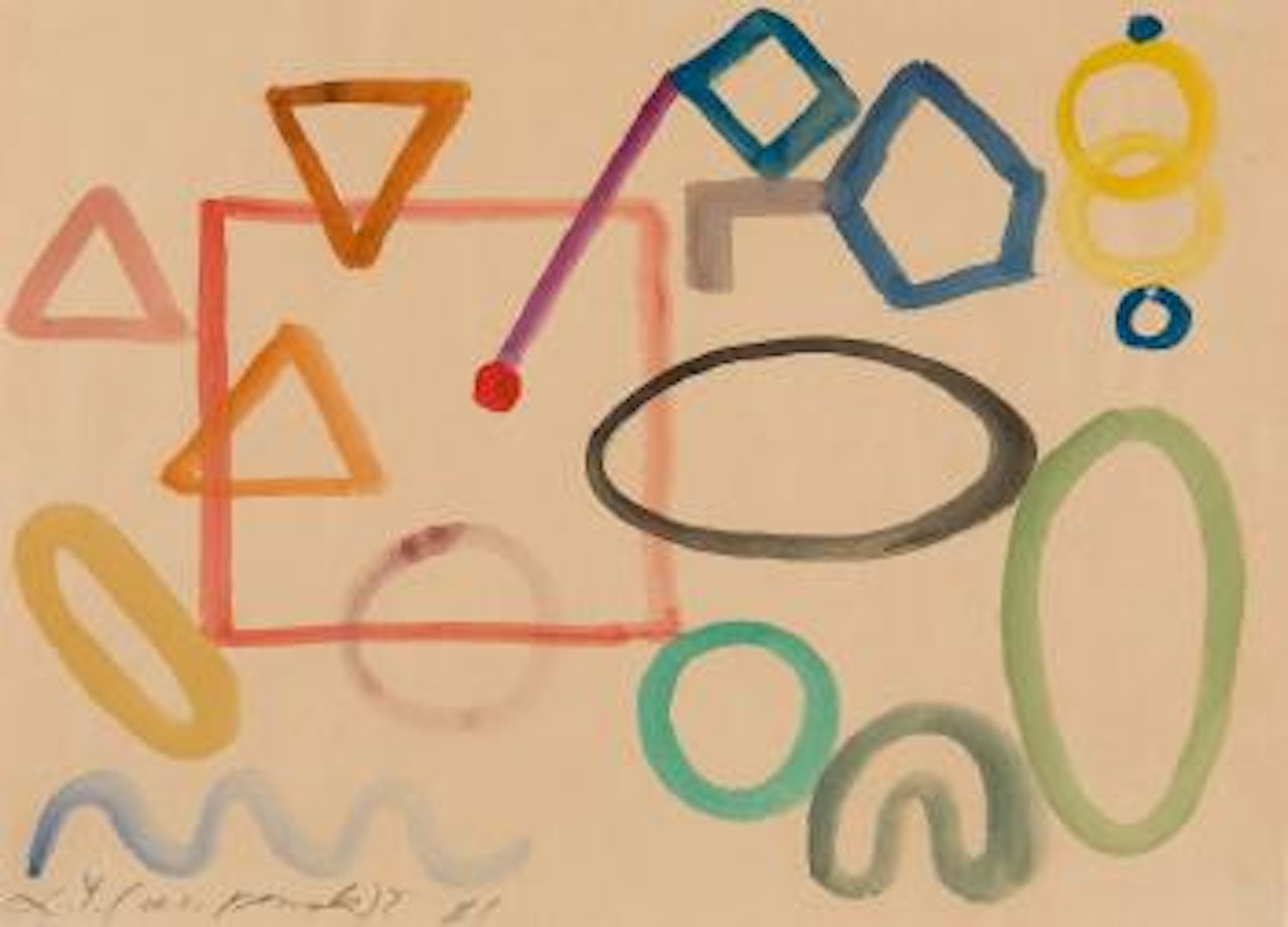 Komposition mit geometriscen Formen by A.R. Penck