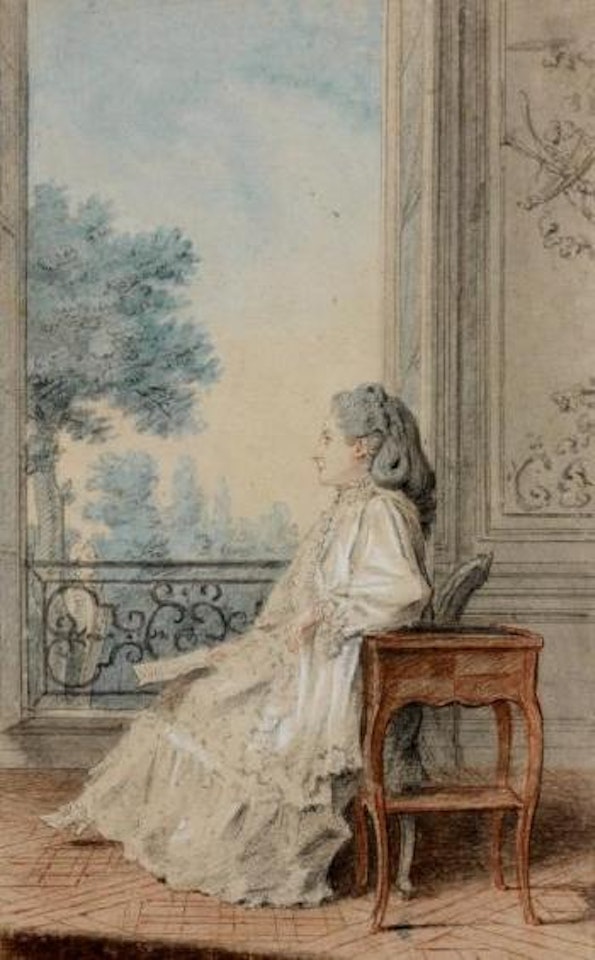Portrait d'Elizabeth de La Borde, comtesse d'Angivillier by Louis Carrogis Carmontelle