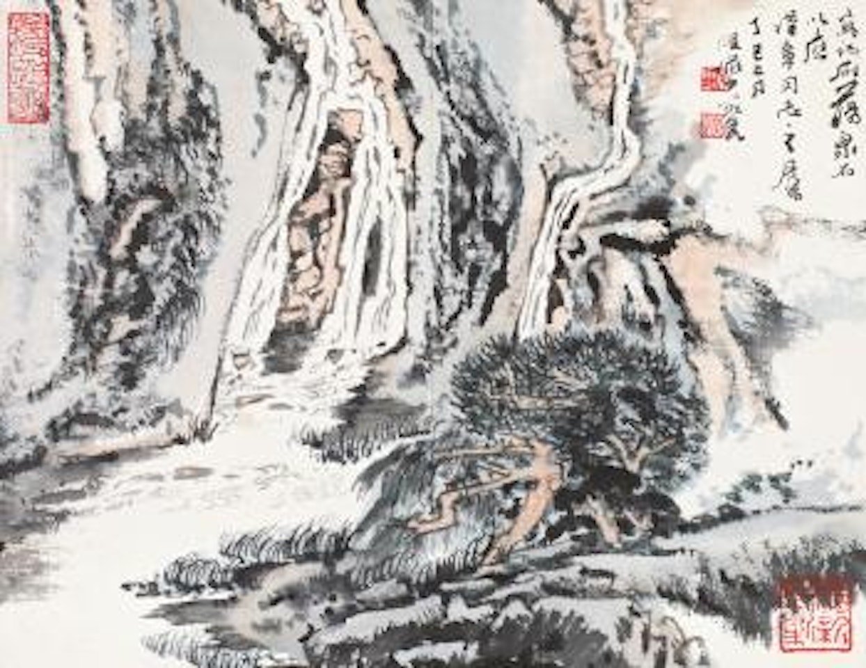 Flowing spring water by Lu Yanshao