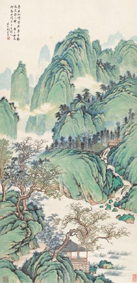 Green mountains by Lengyue Tao