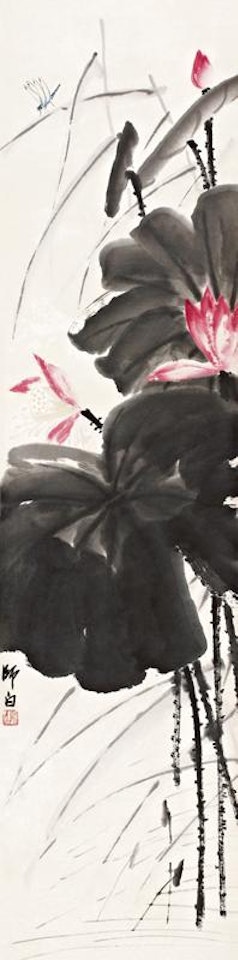 Lotus pond by Lou Shibai