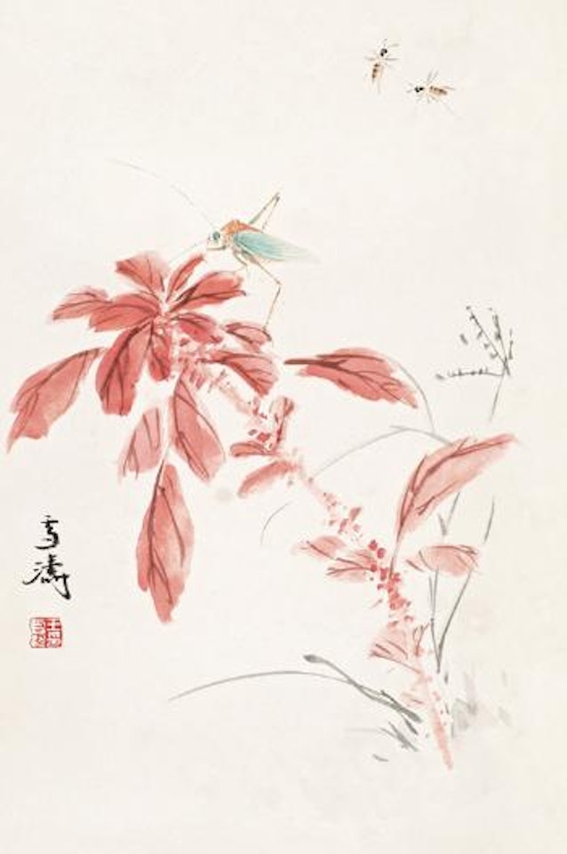 Red flower by Wang Xuetao