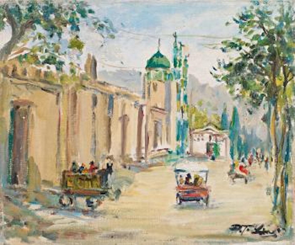 The scenery in Xinjiang by Lin Dachuan