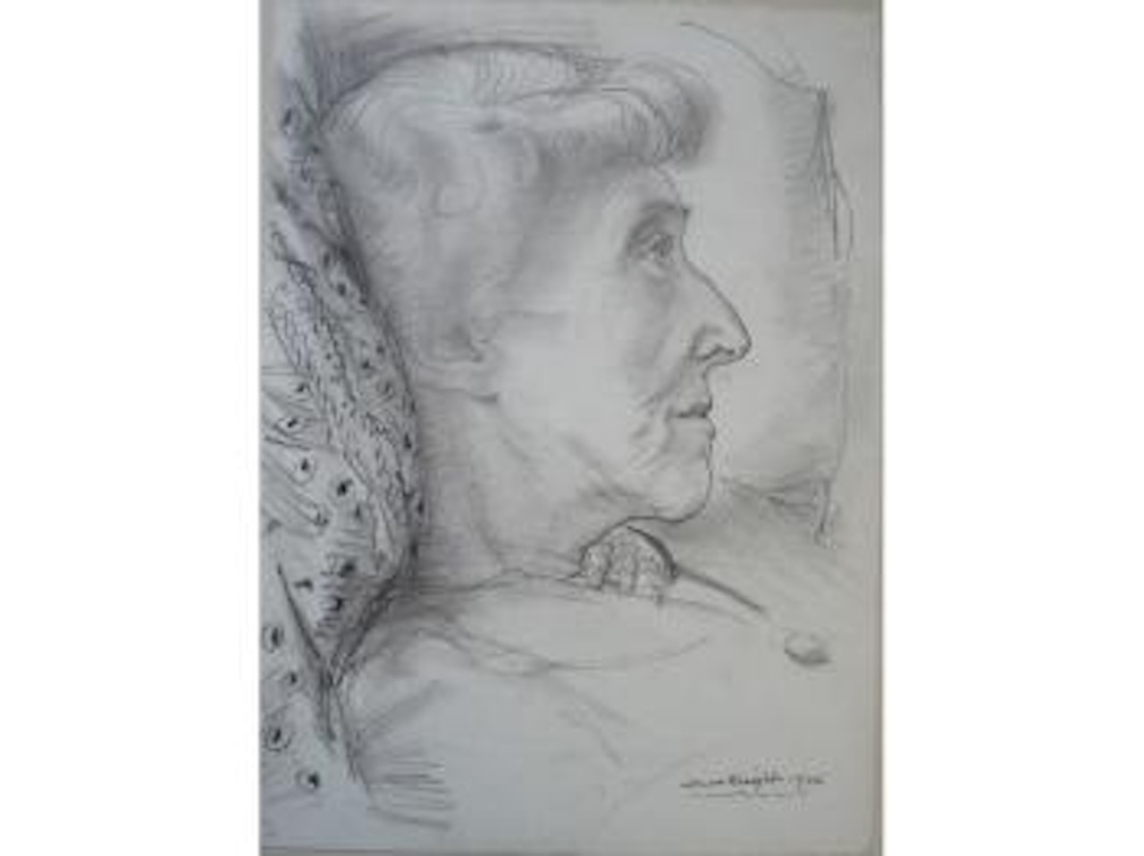 Portrait of Princess Marie Louise, granddaughter of Queen Victoria (1872-1956) by Laura Knight