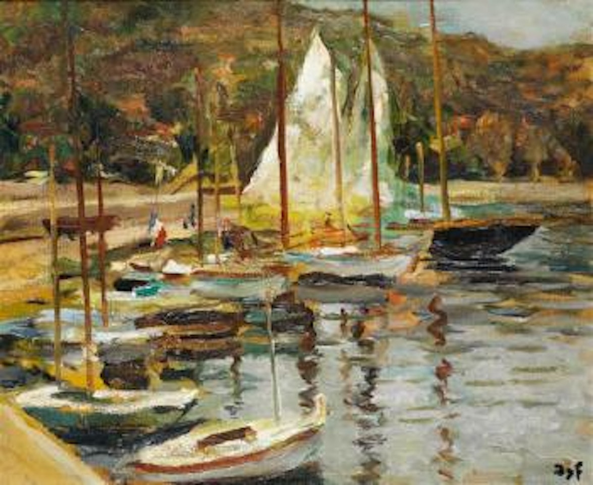 Le petit port by Marcel Dyf