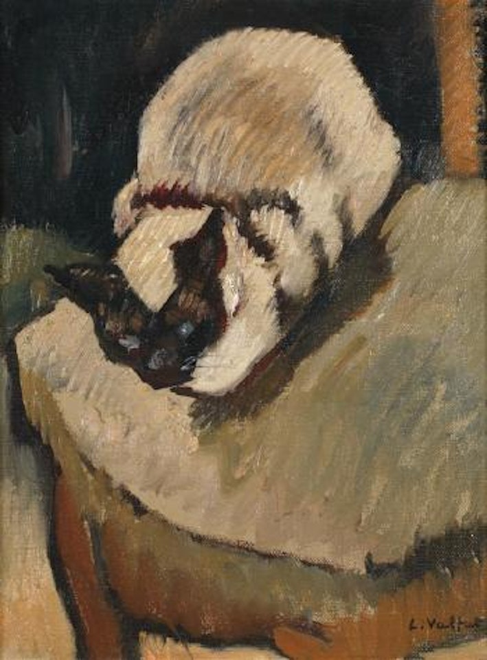 Le chat siamois sur la chaise by Louis Valtat