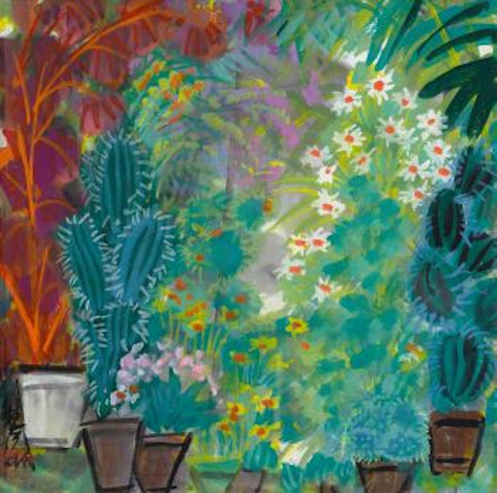 Garden Scenery by Lin Fengmian