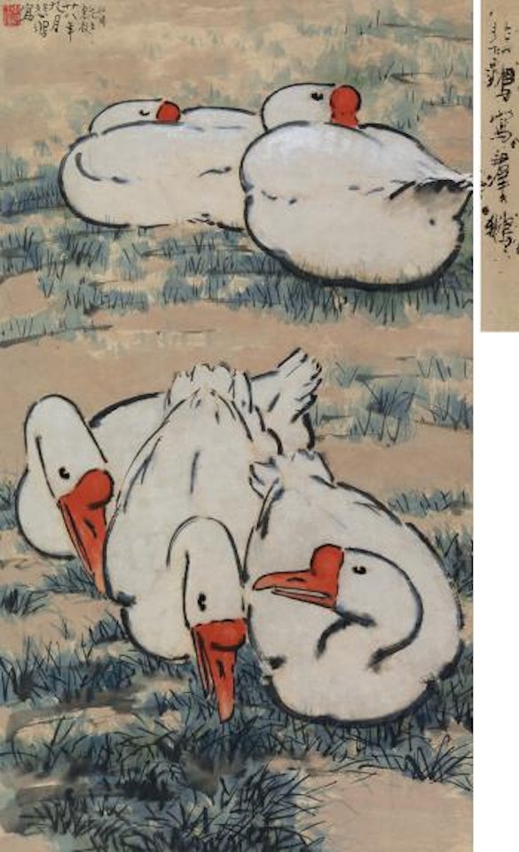 Geese by Xu Beihong