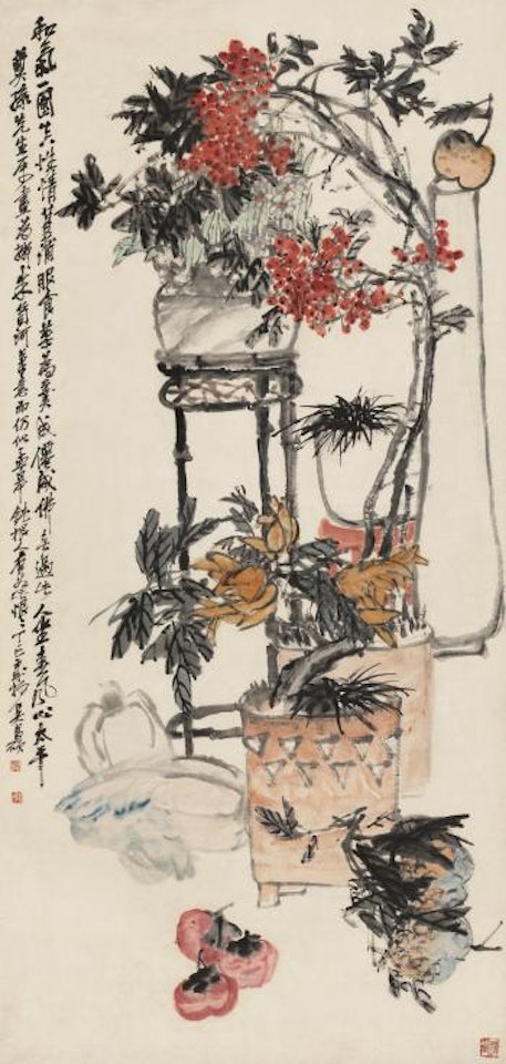 New Year's Offerings by Wu Changshuo