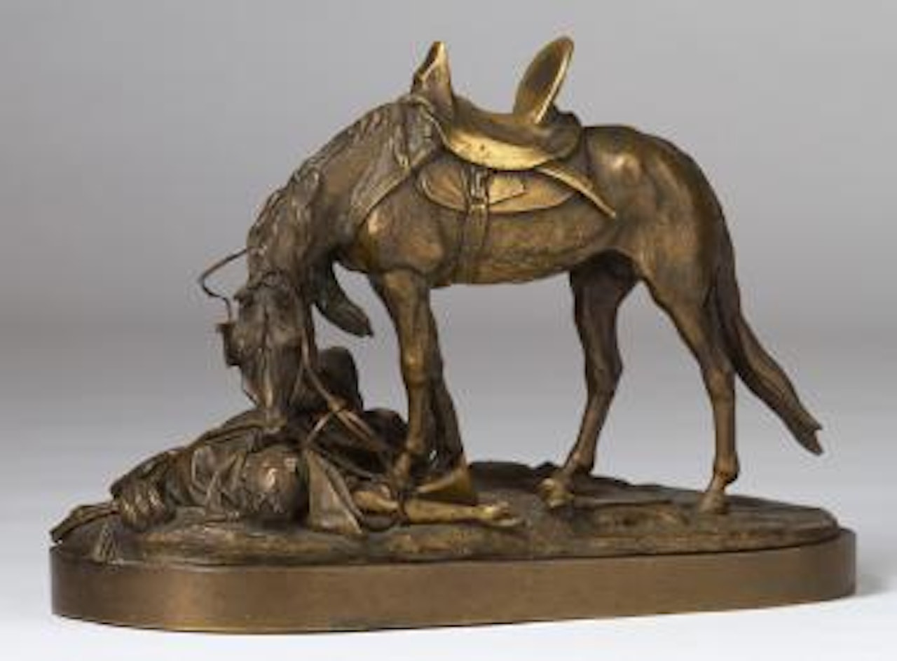 Der gefallene Kosak by Eugene Alexandrovic Lanceray