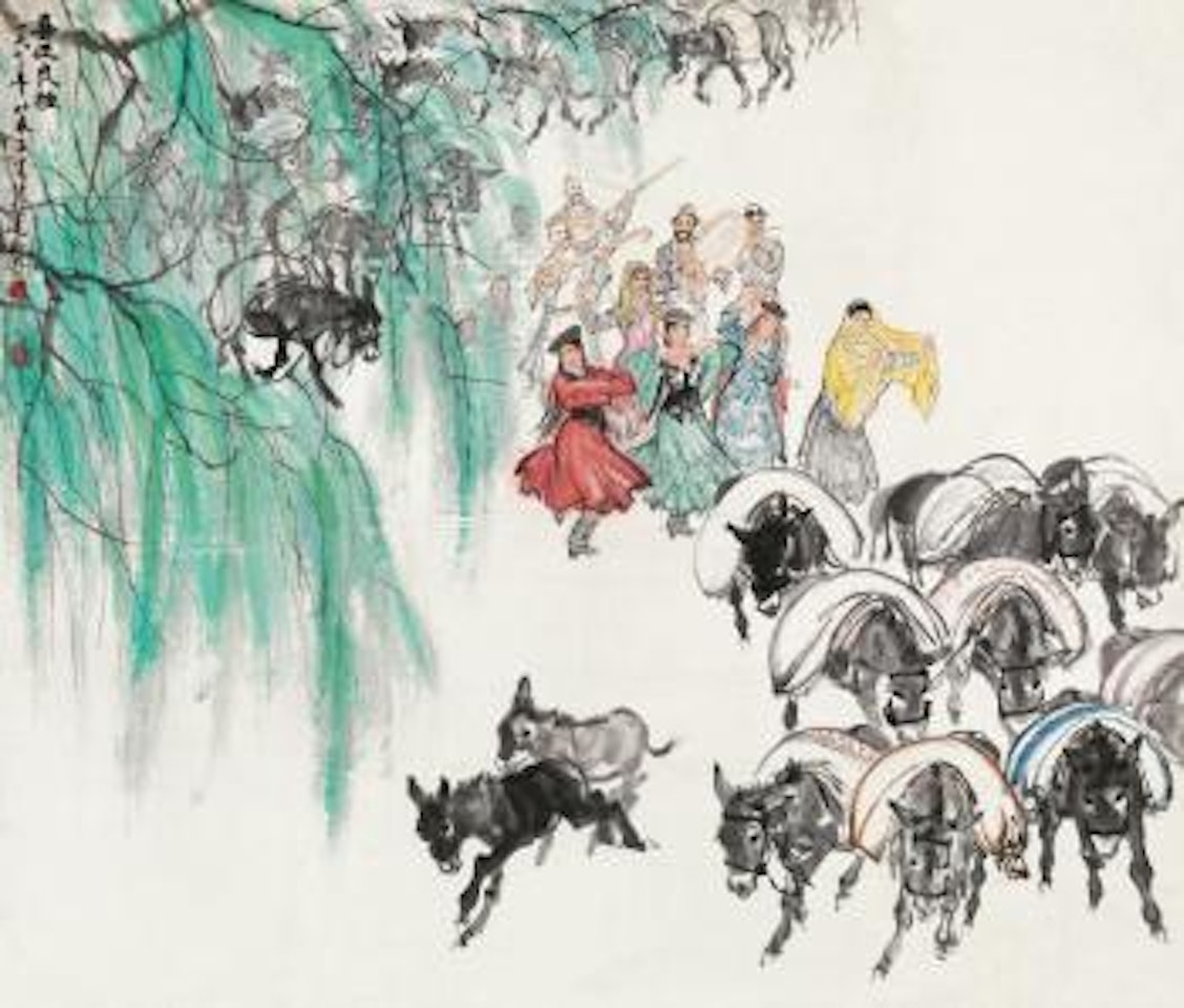 Xinjiang Minority Dance by Huang Zhou