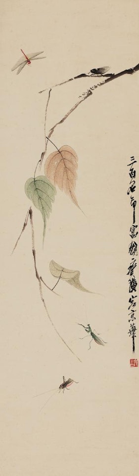Autumn Leaves And Insects by Qi Baishi