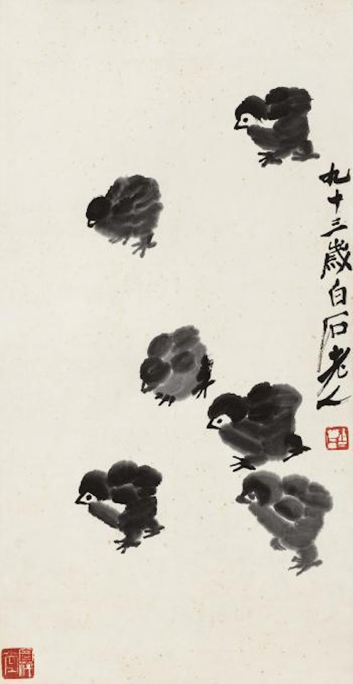 Chickens by Qi Baishi