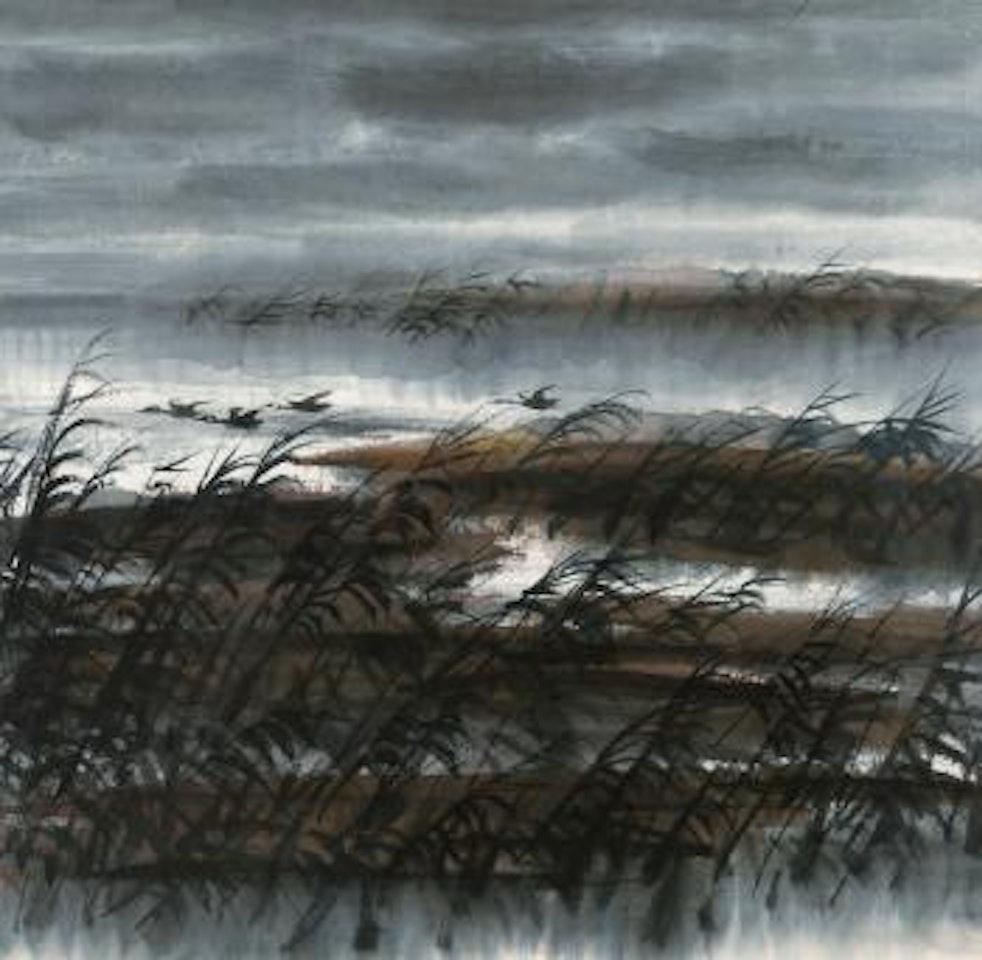 Wild Geese by Lin Fengmian