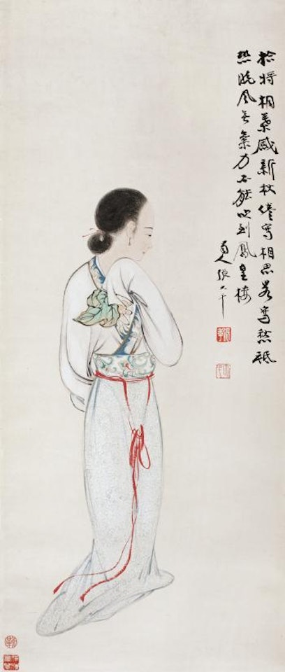 Beauty by Zhang Daqian