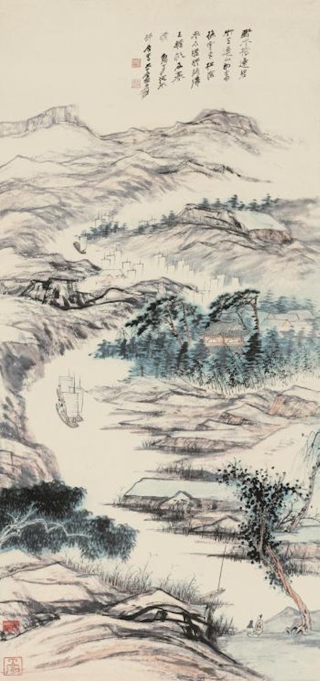 Returning Boats by Zhang Daqian