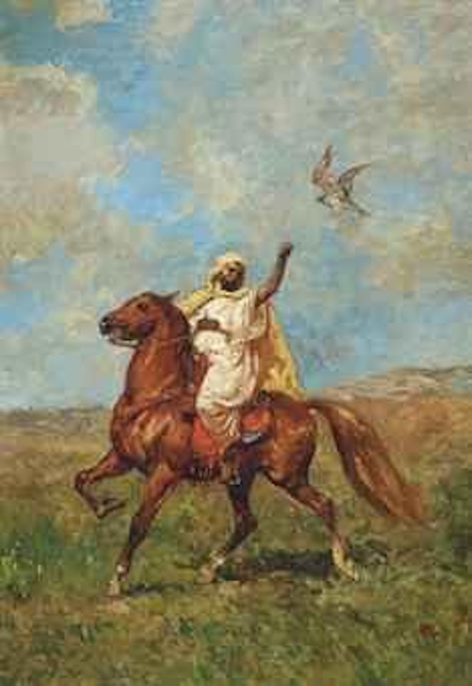 The falconer by Henri Émilien Rousseau