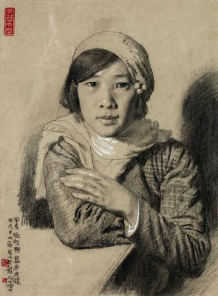 Sun Duoci's Portrait by Xu Beihong