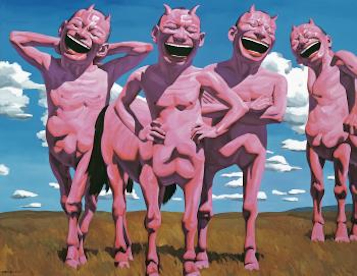 Song For Grassland by Yue Minjun