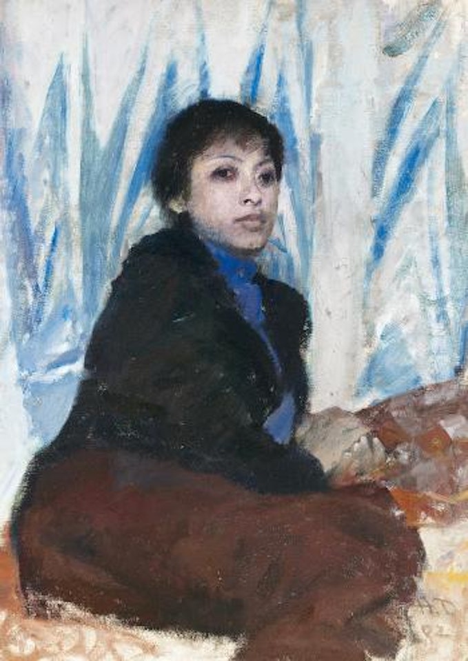 Female Portrait by He Duoling