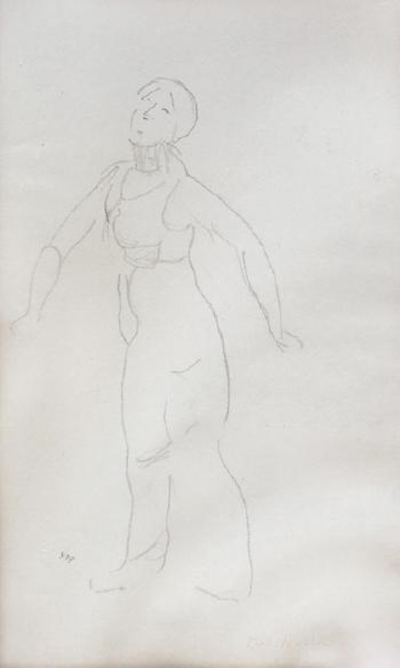 Studie zu einem Krieger by Ferdinand Hodler