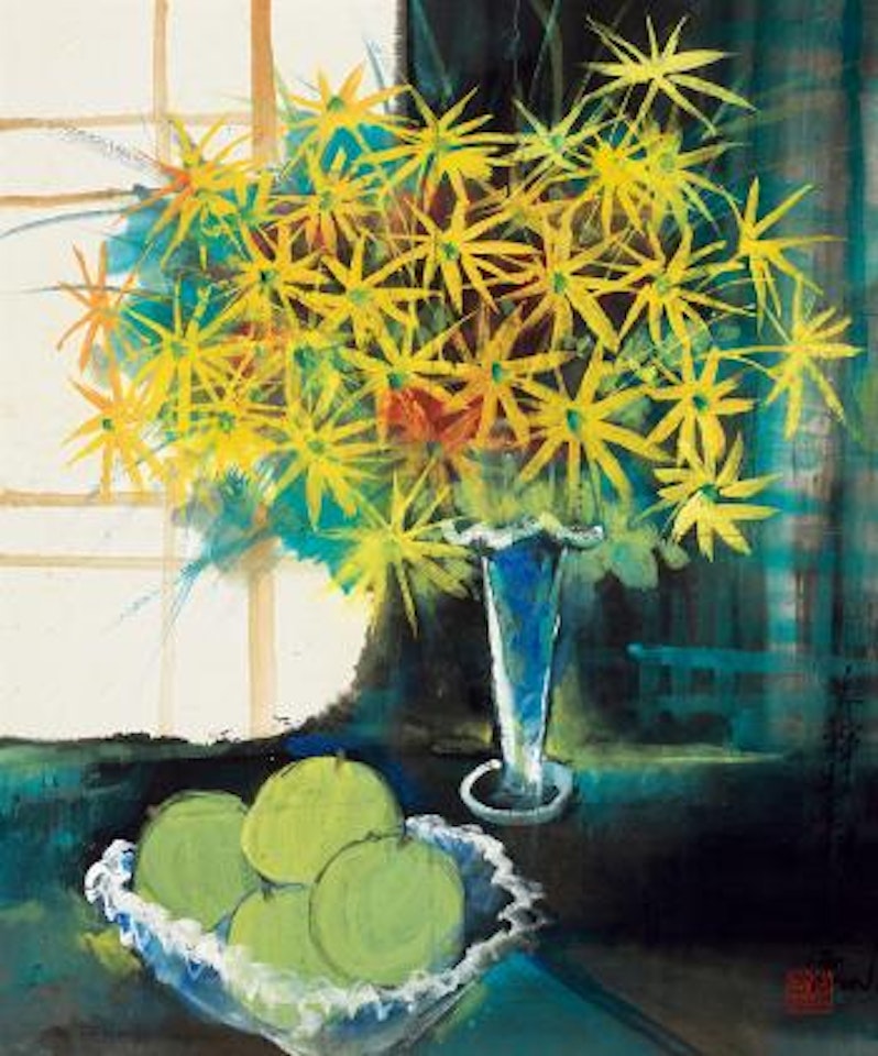 Flowers & fruits by Lin Fengmian
