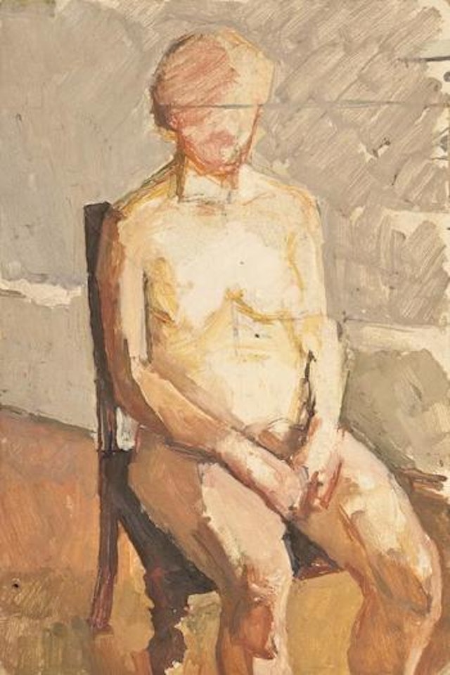 Seated nude by Euan Uglow