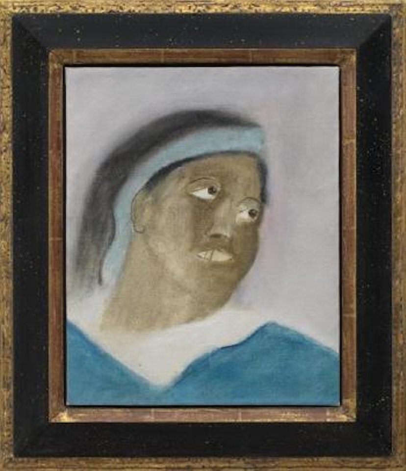Portrait after Delacroix by Craigie Aitchison by Eugene Delacroix