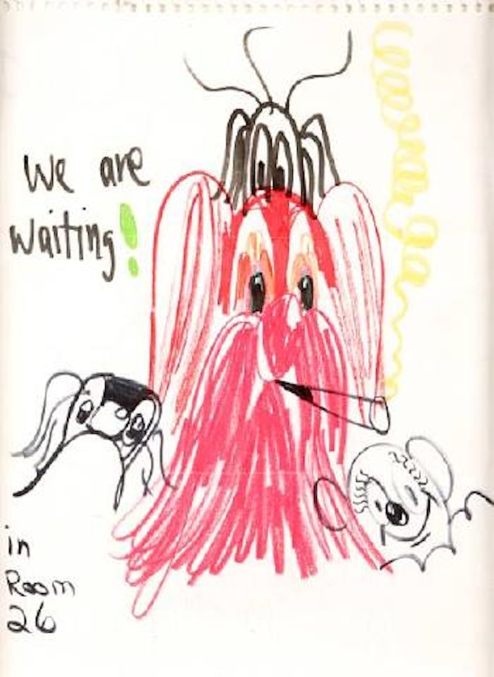 We are Waiting! In Room 26 by George Condo