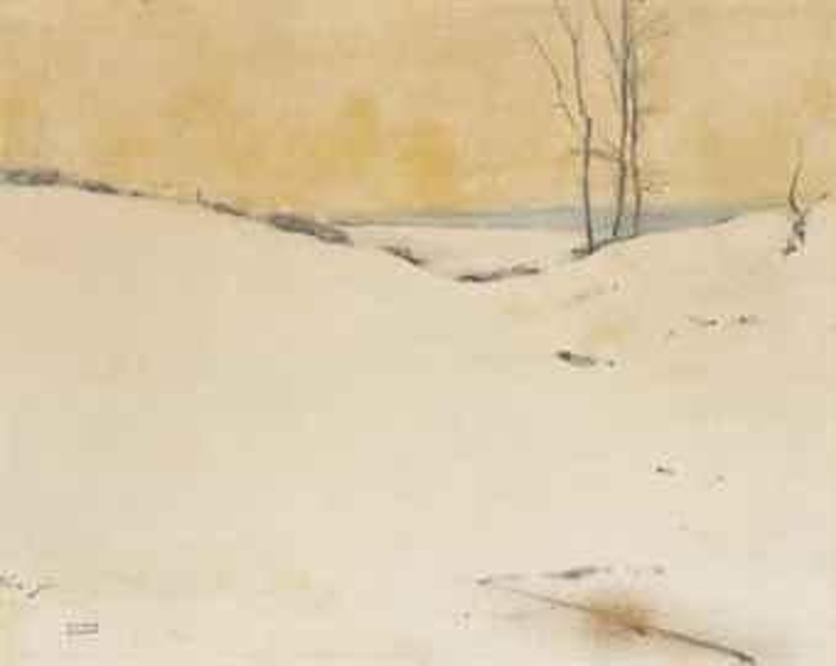 Dans la neige by Fernand Khnopff