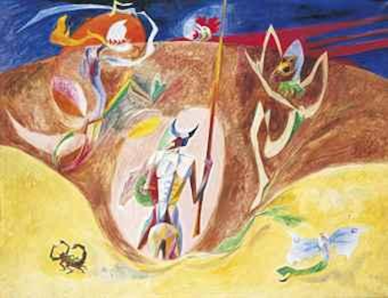 Don Quichotte et les enchanteurs by André Masson