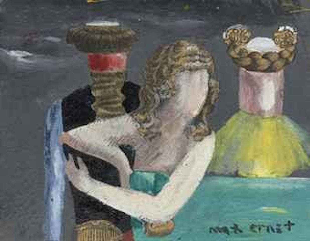 Les visiteurs du dimanche by Max Ernst