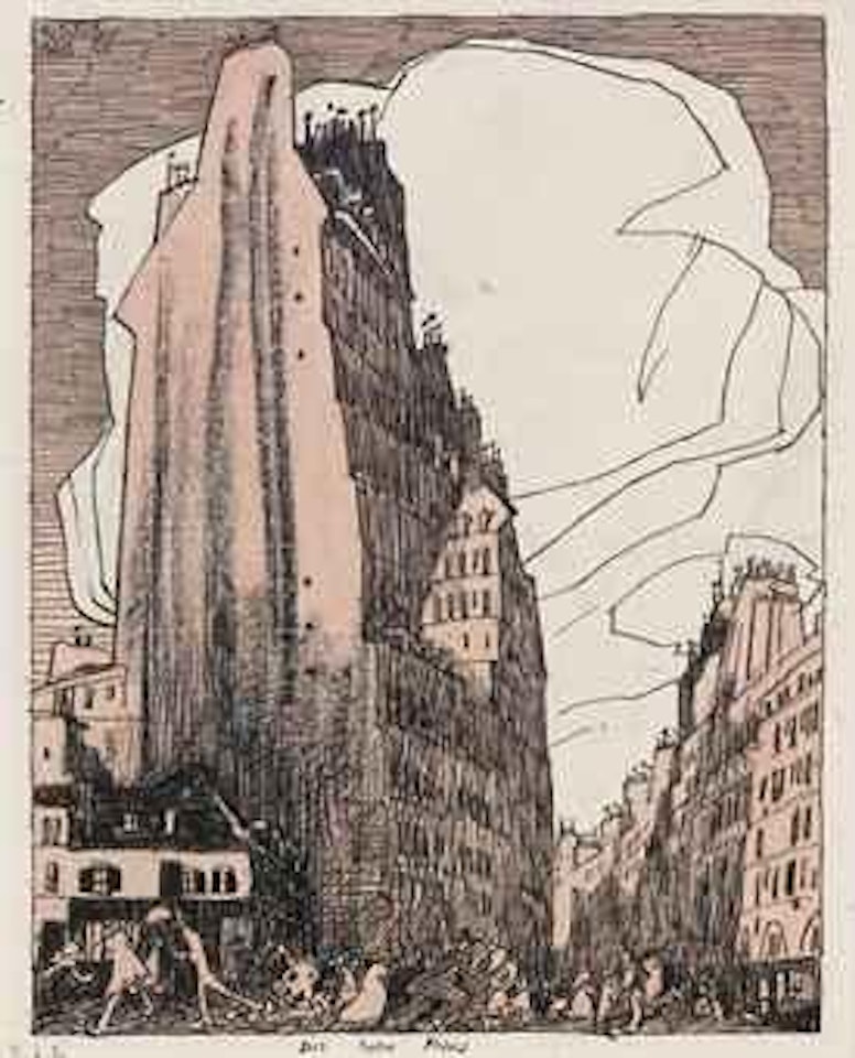 Das hohe Haus by Lyonel Feininger