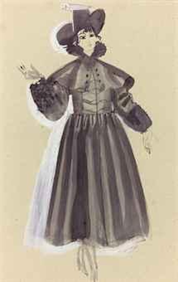 Modèle de robe pour Paul Poiret by Raoul Dufy