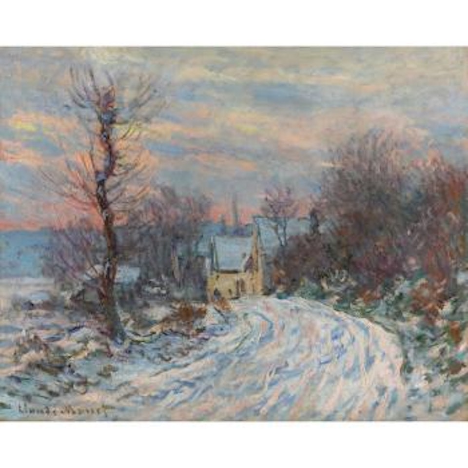 L'entrée De Giverny En Hiver by Claude Monet