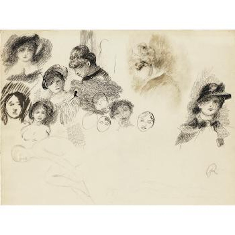 Études (Têtes De Femmes) by Pierre-Auguste Renoir