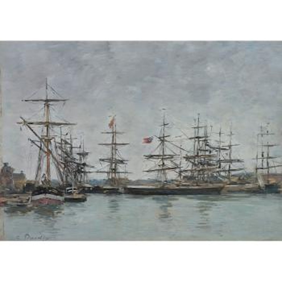 Deauville, Le Bassin by Eugène Boudin