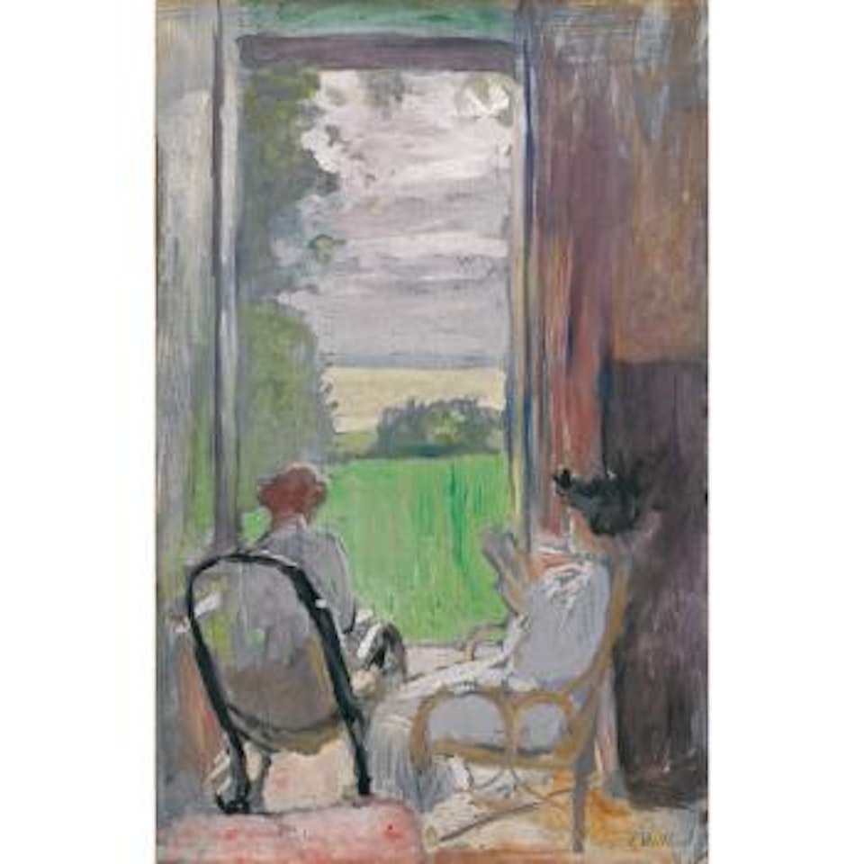 Lucy Hessel Et Jeanne Strauss Aux Étincelles by Édouard Vuillard
