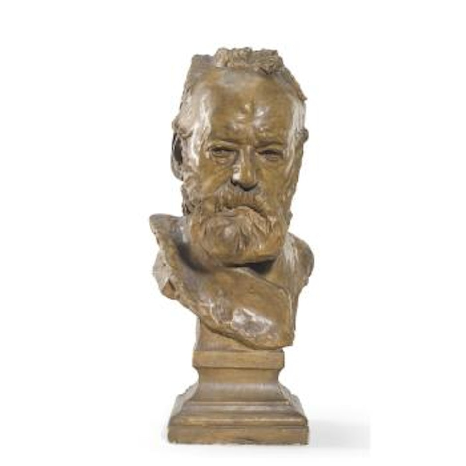 Buste De Victor Hugo Dit 'À L'illustre Maitre' - Version Sur Piédouche Carré by Auguste Rodin