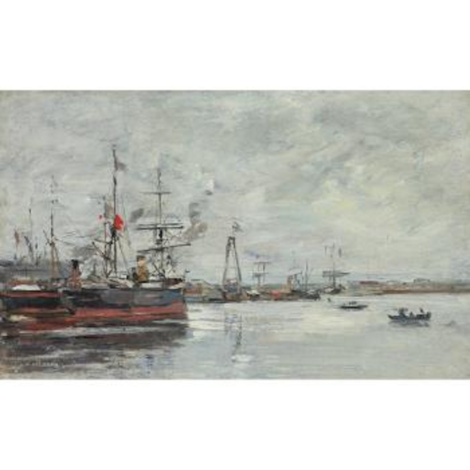 Le Havre. Le Port by Eugène Boudin