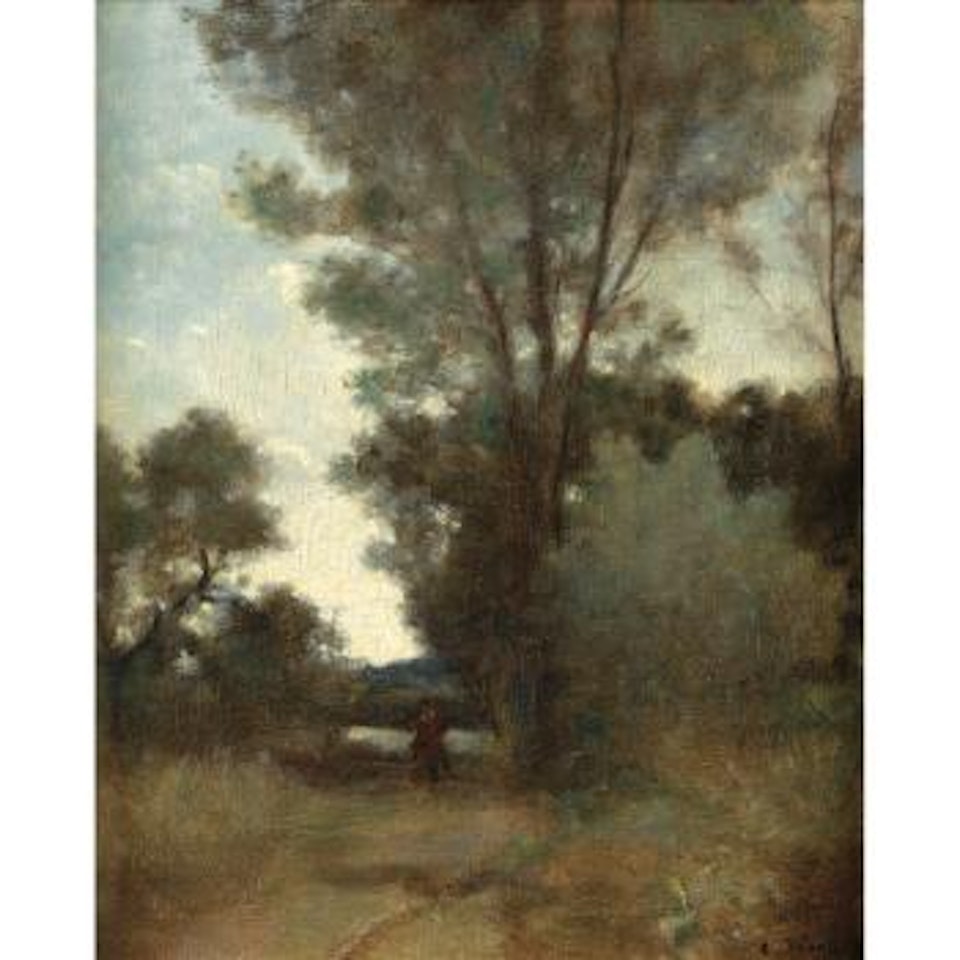 Cavalier à L'orée D'un Bois by Camille Pissarro